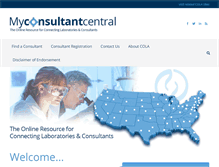 Tablet Screenshot of myconsultantcentral.com